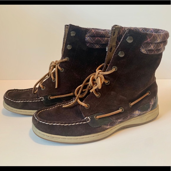 Sperry Hikerfish Suede Lace Up Boots - Picture 2 of 5